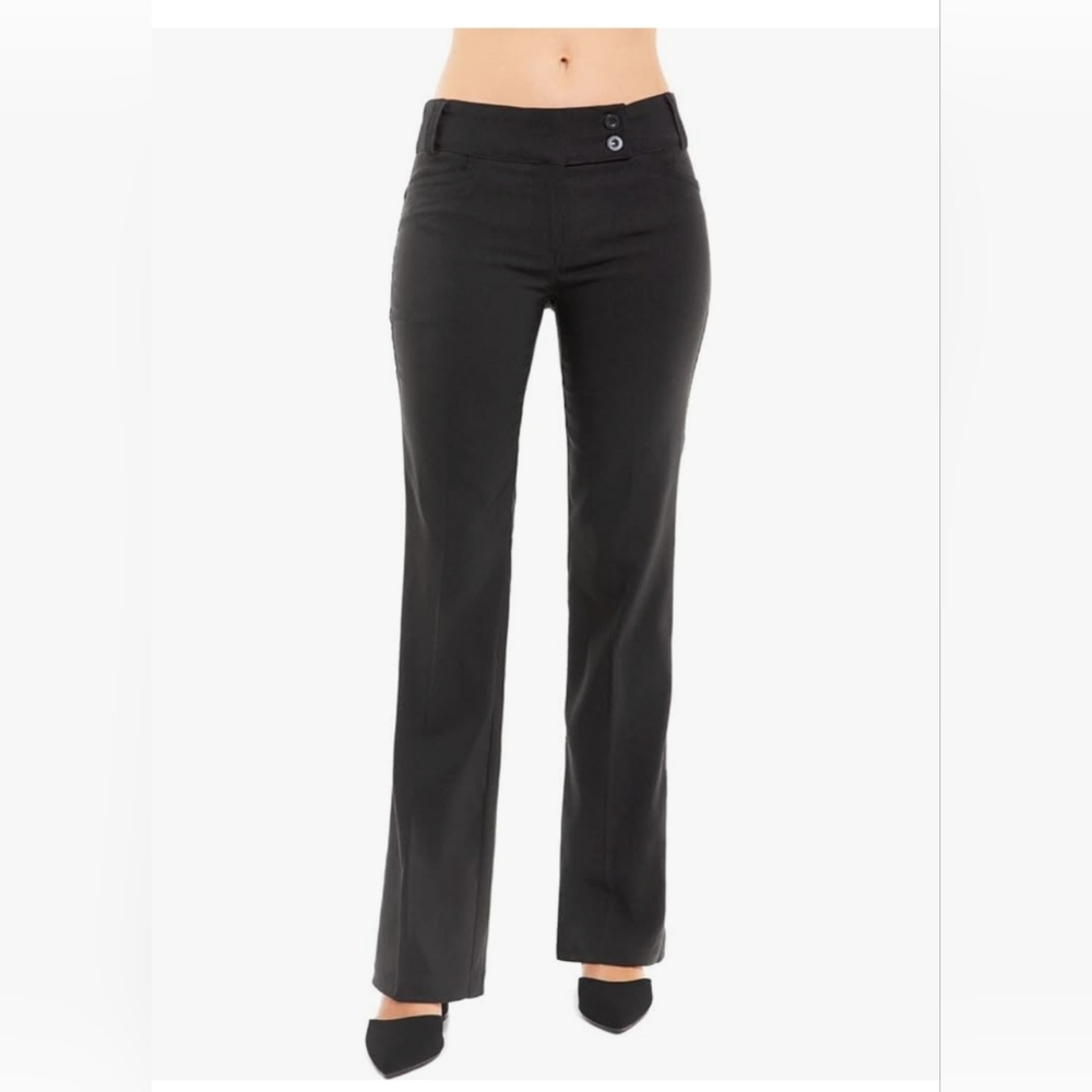 NWT Design by Olivia Women's Relaxed Boot-Cut Pants